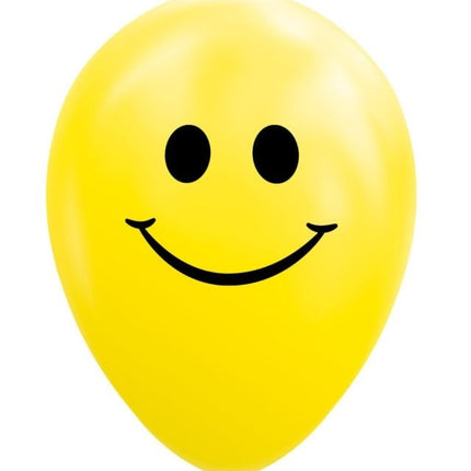 Ballons jaunes Smiley 30.5cm 8pcs