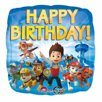 Paw Patrol Ballon à l'hélium Joyeux Anniversaire 45cm vide