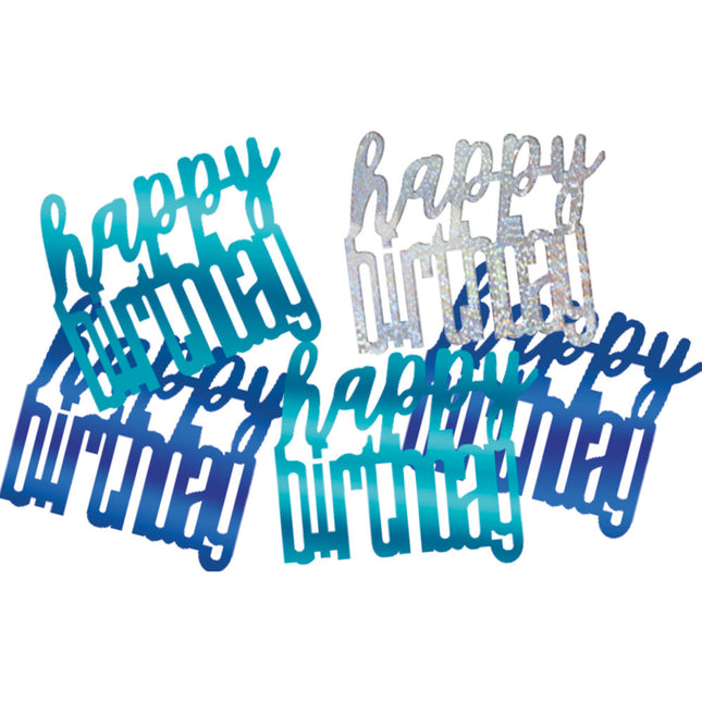 Confetti de table Happy Birthday Bleu 11 gr