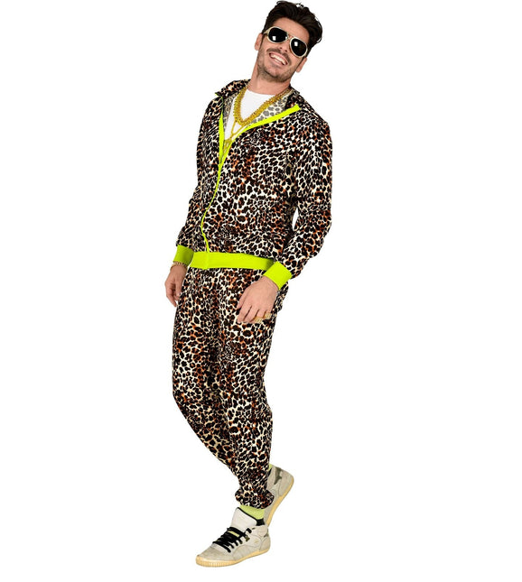 Tracksuit Neon 80S Faulty Leopard