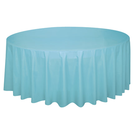 Nappe bleu clair ronde 2.13m