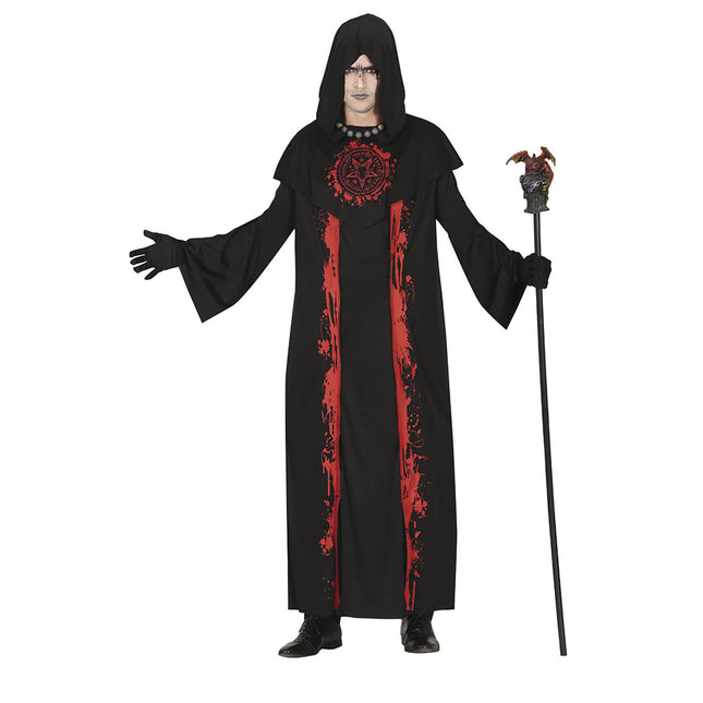 Satan Costume d'Halloween Homme Rouge L