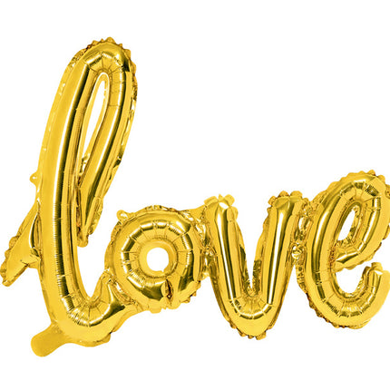 Jeu de ballons de lettres Love Gold Empty 73cm