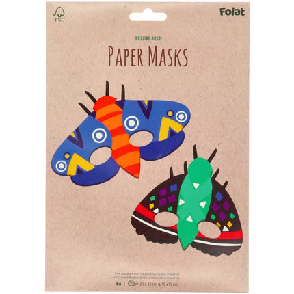 Masques d'insectes 6pcs