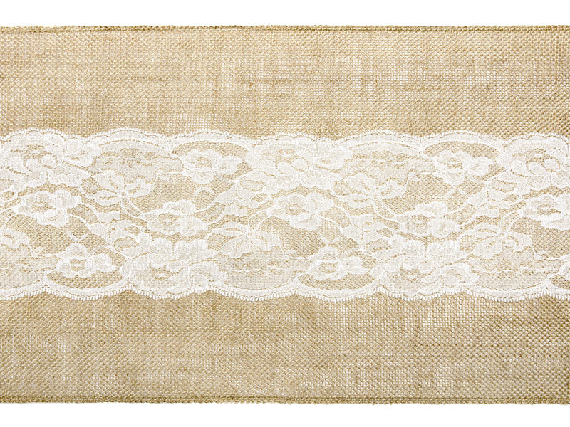 Chemin de table Jute Lace 2.75m