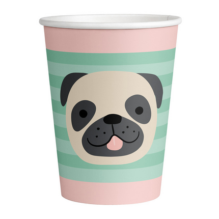 Tasses Hello Pets en papier 250ml 8pcs