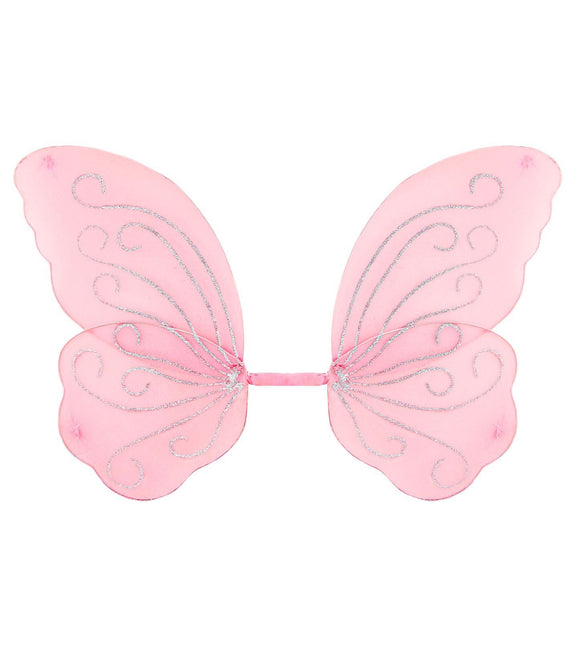 Papillon aux ailes roses