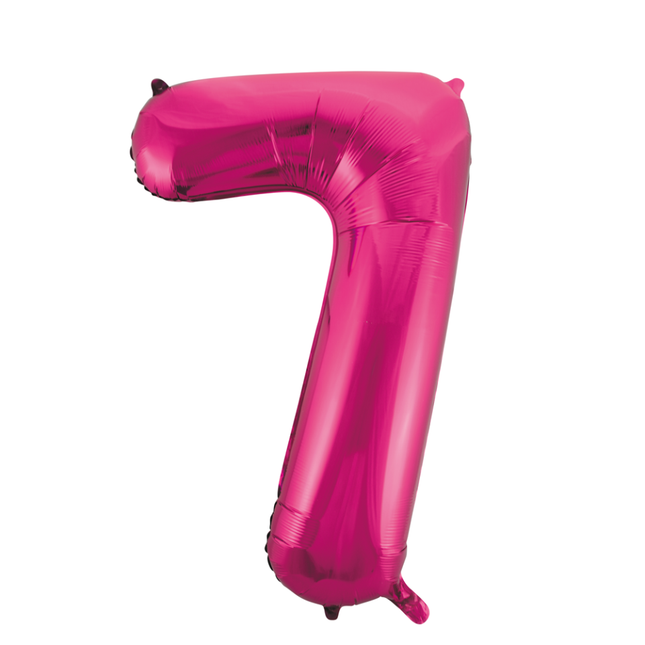 Ballon de baudruche Figure 7 Fuchsia XL 86cm vide