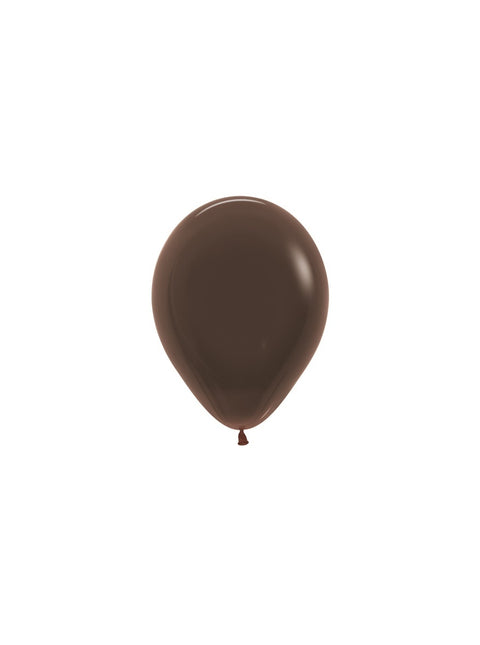 Ballons de baudruche marron chocolat 12cm 50pcs