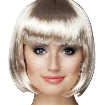 Perruque Bob Blonde Platine