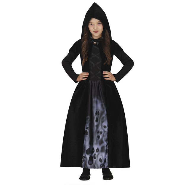 Costume d'Halloween Fantôme Fille Noir