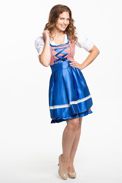 Robe Dirndl Oktoberfest Bleu 3 pièces