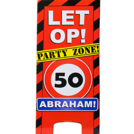 Abraham Panneau d'avertissement 50 ans Panneau de signalisation 62,5cm