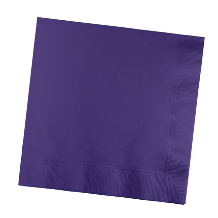 Serviettes de table violettes 3 couches 41cm 25pcs