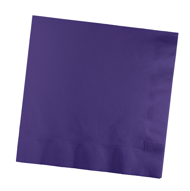 Serviettes de table violettes 3 couches 41cm 25pcs