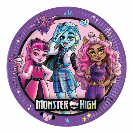 Assiettes Monster High 23cm 8pcs