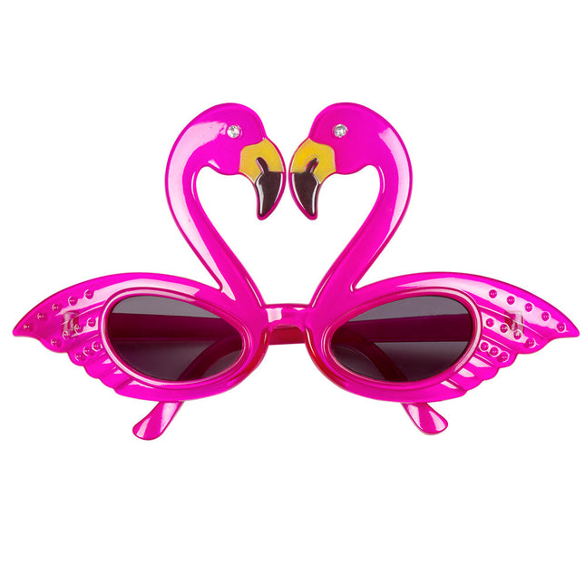 Lunettes en forme de flamant rose