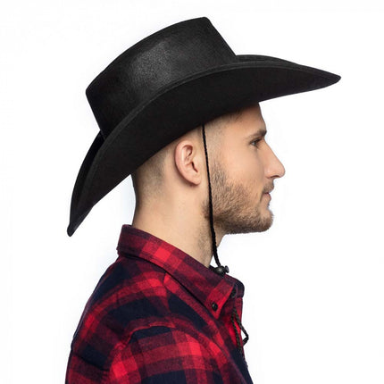 Chapeau de cow-boy Noir 45cm