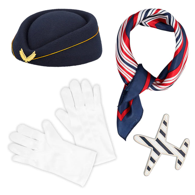 Set d'accessoires pour hôtesses de l'air et stewards