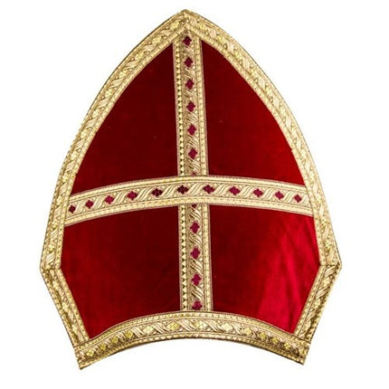 Sinterklaas Miter Velours de coton