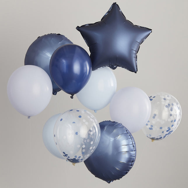 Ensemble de ballons bleus Étoile