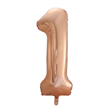 Ballon de baudruche Figure 1 Rose Gold XL 86cm vide