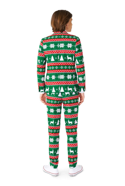 Costume vert festif Garçon Ado OppoSuits