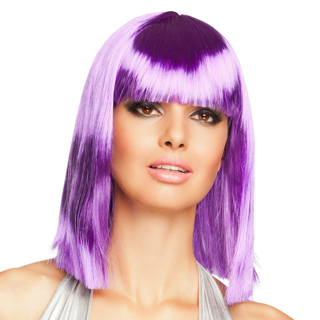 Bob Wig Long Purple