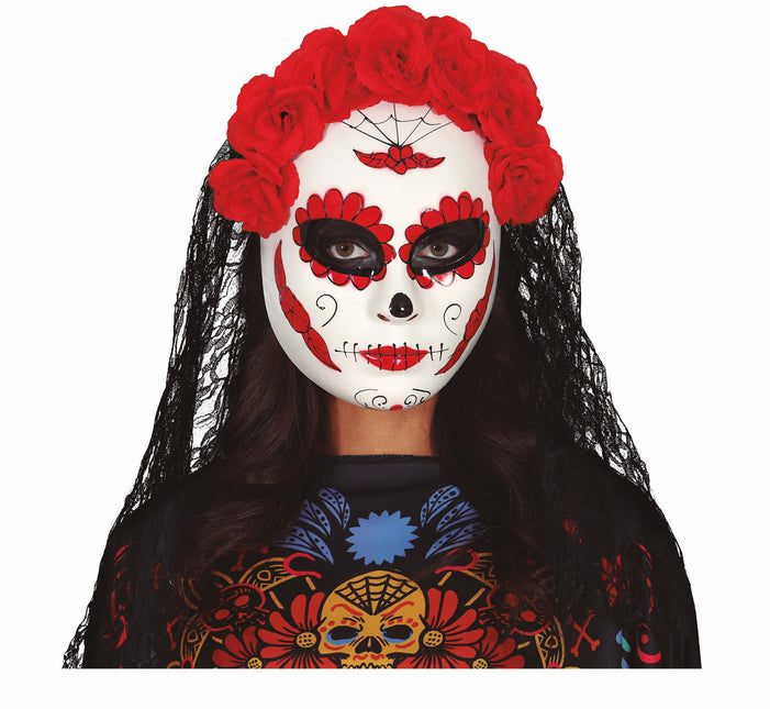 Masque Dia De Los Muertos Veil