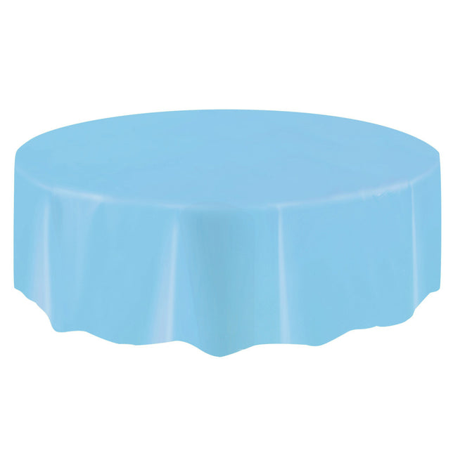 Nappe bleu clair ronde 2.13m