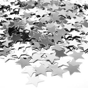 Confetti de table Étoile argentée 1cm 600pcs