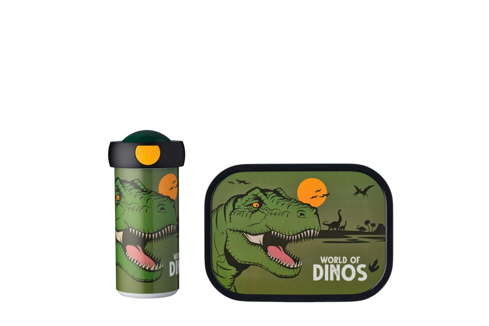 Lunch set Campus School mug+Lunchbox Dino