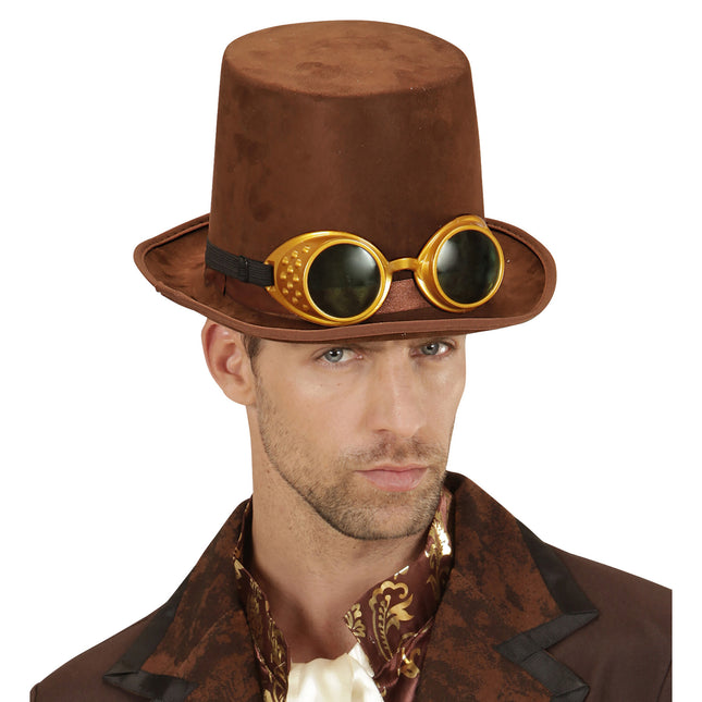 Chapeau Steampunk Marron