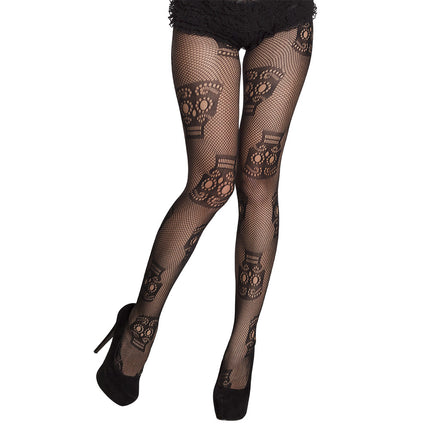 Halloween Le jour de la mort Collants à tête de mort