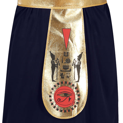 Costume de pharaon noir et or pour homme