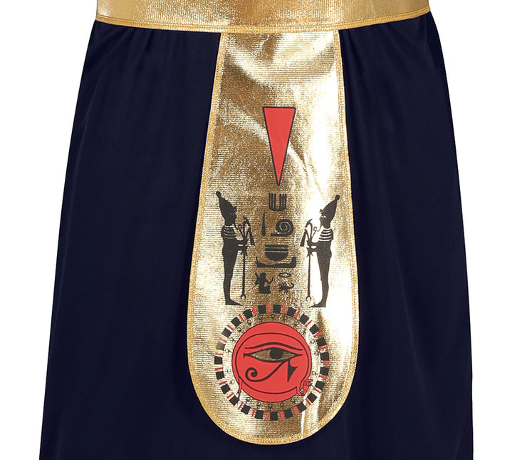 Costume de pharaon noir et or pour homme