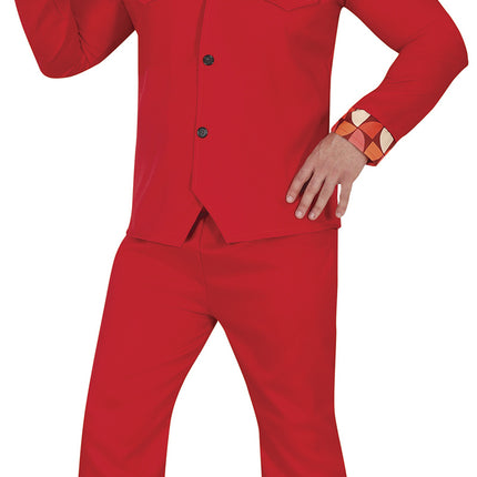 Costume Disco Rouge Hommes