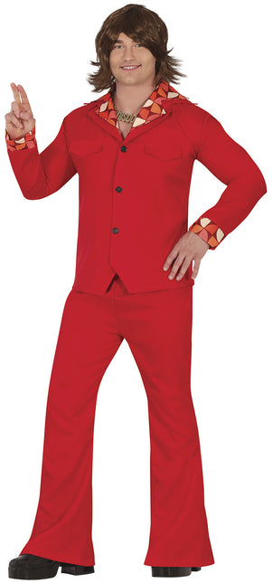 Costume Disco Rouge Hommes