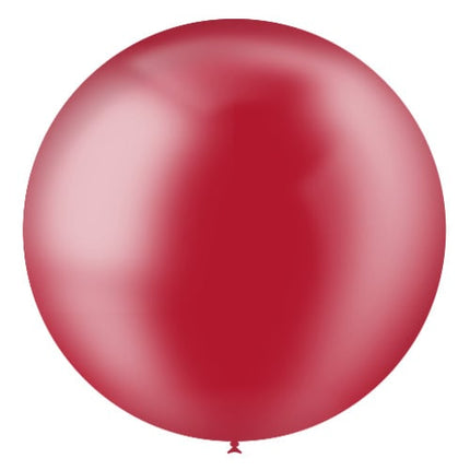 Ballon géant rouge transparent XL 91cm