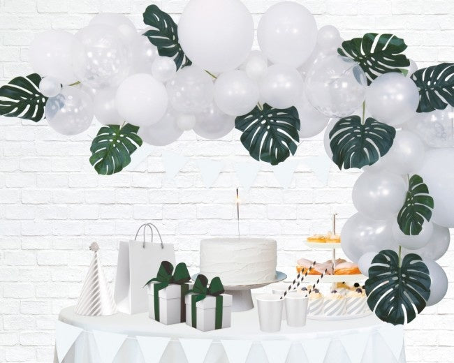 Arche de Ballons Faits Maison Set Blanc 4m