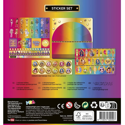 Jeu d'autocollants Rainbow High