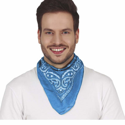 Foulard de cow-boy bleu