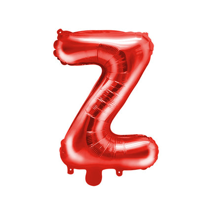 Ballon de baudruche Lettre Z Rouge Vide 35cm