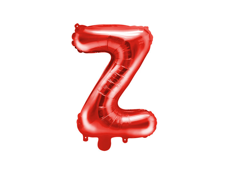 Ballon de baudruche Lettre Z Rouge Vide 35cm