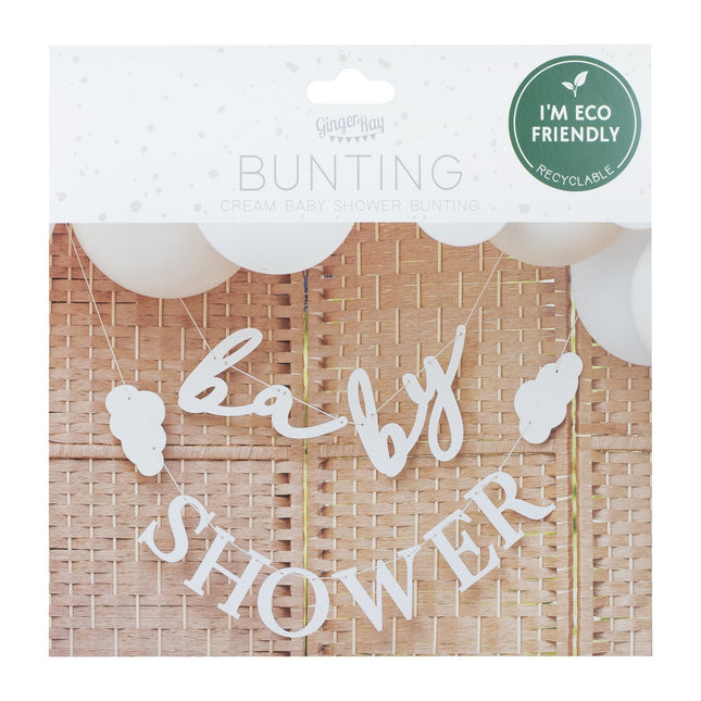 Écharpe lettre Baby Shower 1.5m 2pcs