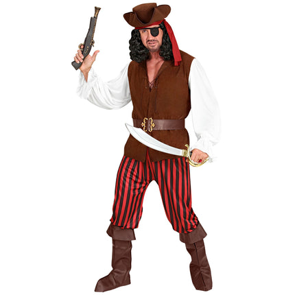 Costume de pirate Marron Rouge Hommes