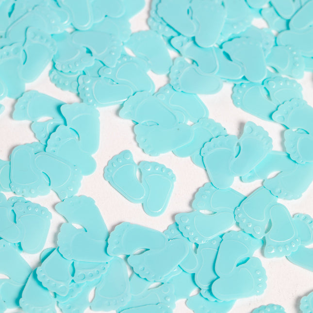 Confetti de table Baby Feet Bleu