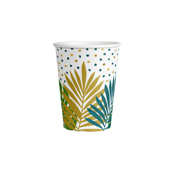 Tasses en feuilles de palmier 250ml 8pcs