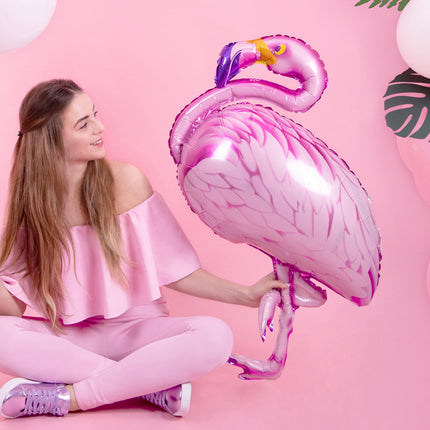 Ballon à l'hélium Flamingo vide 95cm