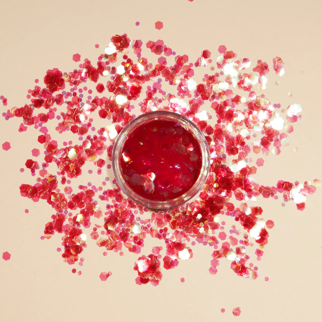 Moon Glitter Iridescent Chunky Glitter Cherry 3g